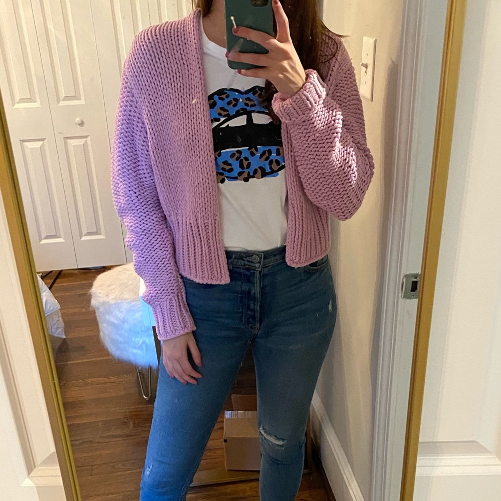 Free People Cropped Cardigan